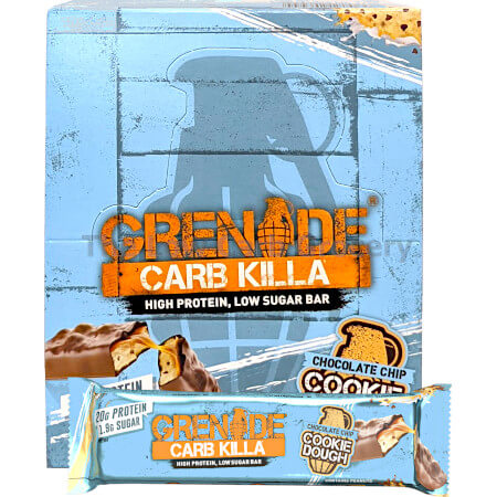 Carb Killa Protein Bar - Chocolate Chip Cookie Dough Box